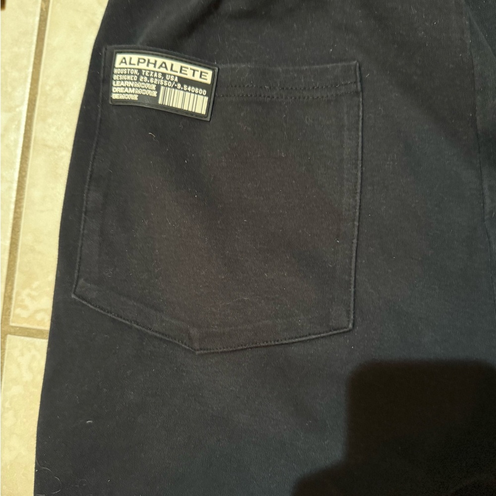 Alphalete Black Pocket Identy joggers